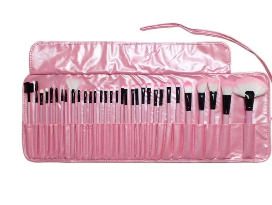 32 PCS Pincel De Maquiagem Make up Brushes Profissional of Makeup Brush Set + Black Leather Bag