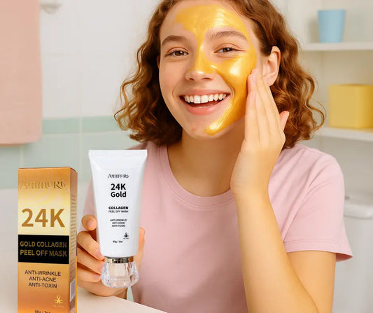 Ammuri 24K Gold Peel-Off Face Mask – Deep Cleansing & Brightening Pore Minimiser (60ml)-0