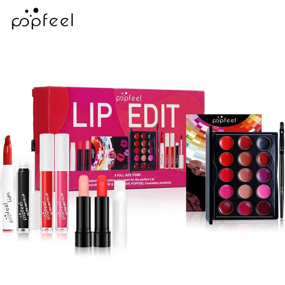 Makeup Kit for Eye Women Cosmetics Set Travel Eyeshadow Eyebrow Pencil Eyeliner Mascara Makeup Brush Eye Korean Beauty Full Kit